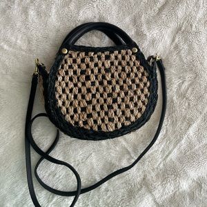 Clare V Lil Bebe - Black & Natural Woven